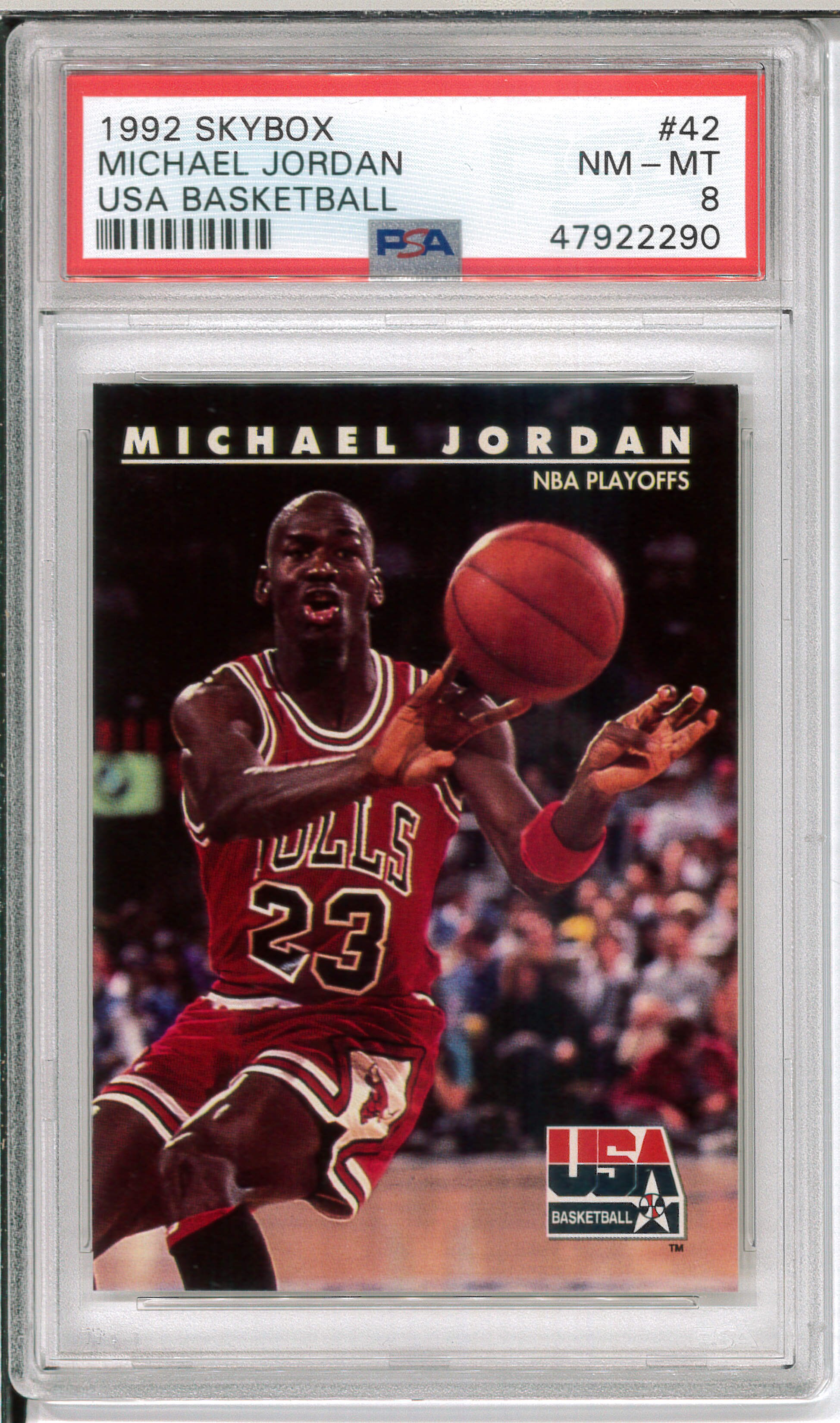Michael Jordan 1992 Skybox USA BasketballCard 42 PSA 8 PSA 47922290
